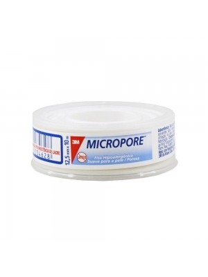 FITA MICROPORE 1,25 CM X 10 METROS (BRANCO)